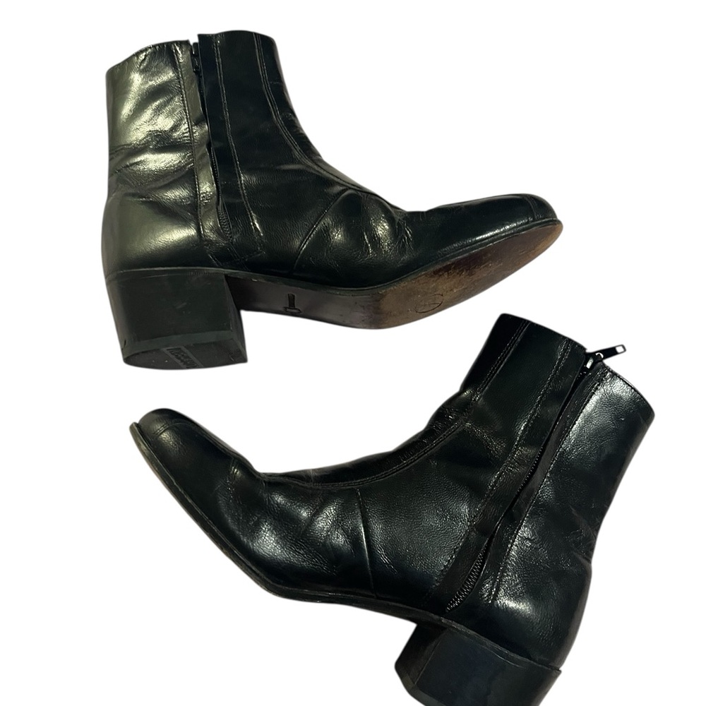 Florsheim Duke Bicycle Toe Black Leather Ankle Boots size 7 1/2 mens - Picture 8 of 13
